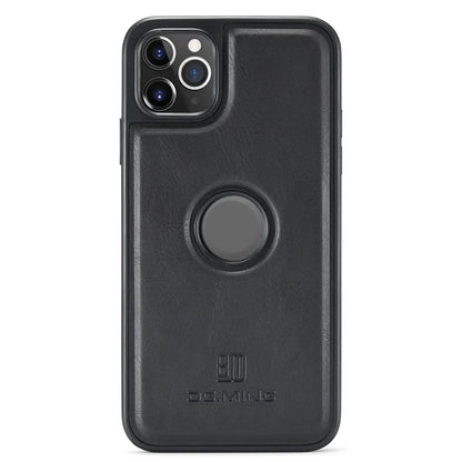 DG.MING For iPhone 11 Pro Max Case Leather Coating Phone Cover Wireless Charging