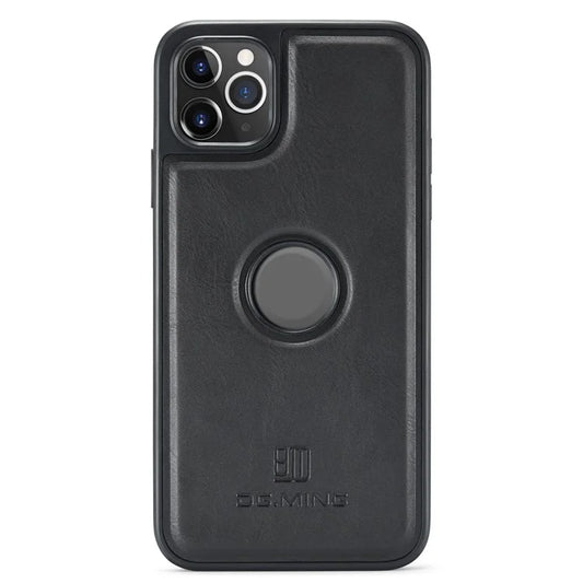 DG.MING For iPhone 11 Pro Max Case Leather Coating Phone Cover Wireless Charging
