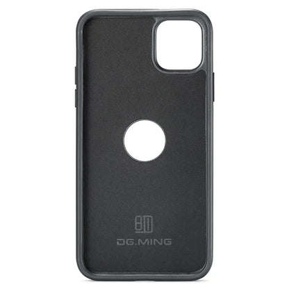 DG.MING For iPhone 11 Pro Max Case Leather Coating Phone Cover Wireless Charging