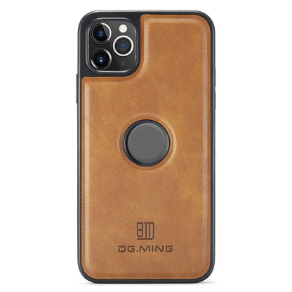 DG.MING For iPhone 11 Pro Max Case Leather Coating Phone Cover Wireless Charging