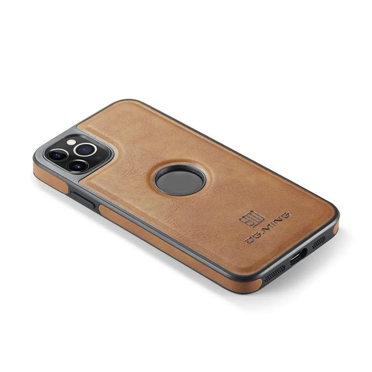 DG.MING For iPhone 11 Pro Max Case Leather Coating Phone Cover Wireless Charging