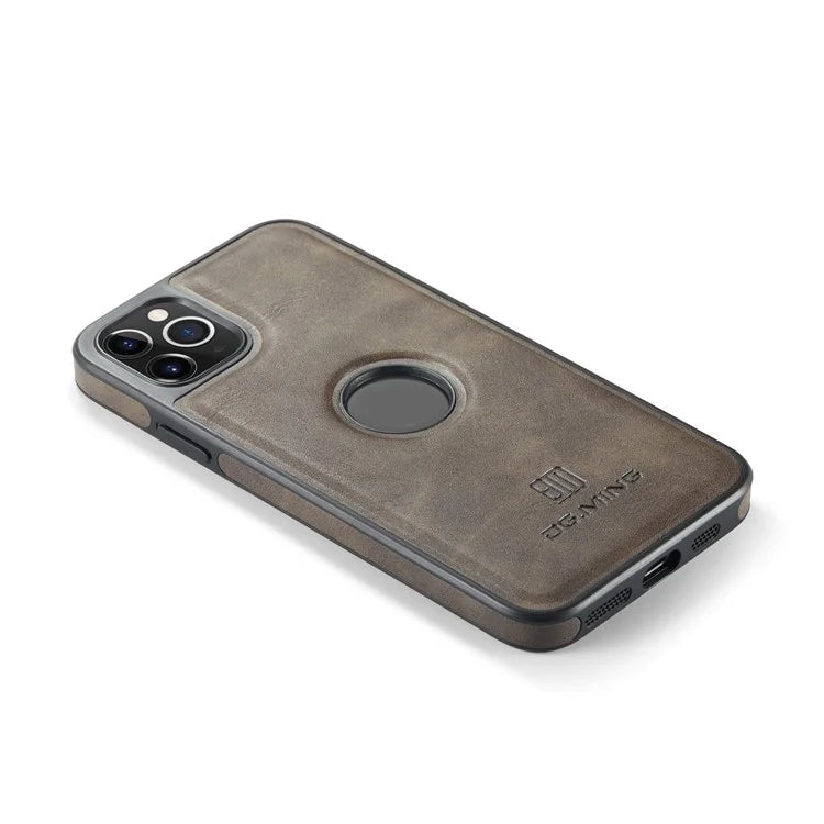 DG.MING For iPhone 11 Pro Max Case Leather Coating Phone Cover Wireless Charging