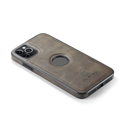 DG.MING For iPhone 11 Pro Max Case Leather Coating Phone Cover Wireless Charging
