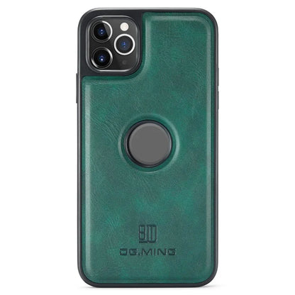DG.MING For iPhone 11 Pro Max Case Leather Coating Phone Cover Wireless Charging