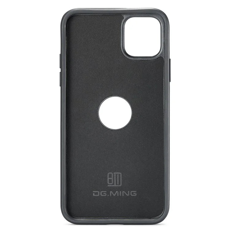 DG.MING For iPhone 11 Pro Max Case Leather Coating Phone Cover Wireless Charging