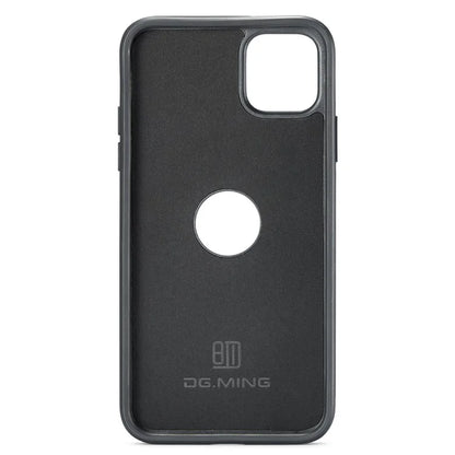 DG.MING For iPhone 11 Pro Max Case Leather Coating Phone Cover Wireless Charging