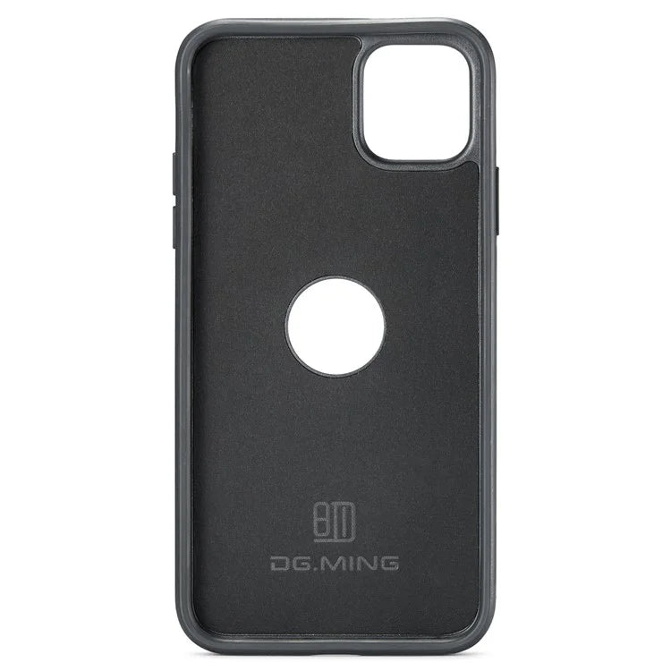DG.MING For iPhone 11 Pro Max Case Leather Coating Phone Cover Wireless Charging