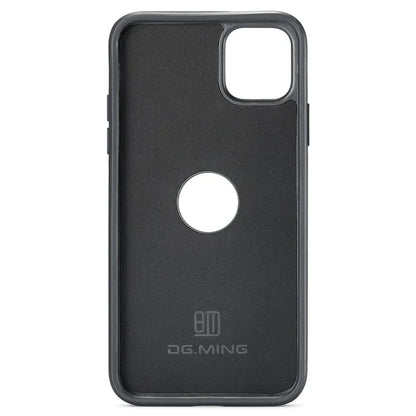 DG.MING For iPhone 11 Pro Max Case Leather Coating Phone Cover Wireless Charging