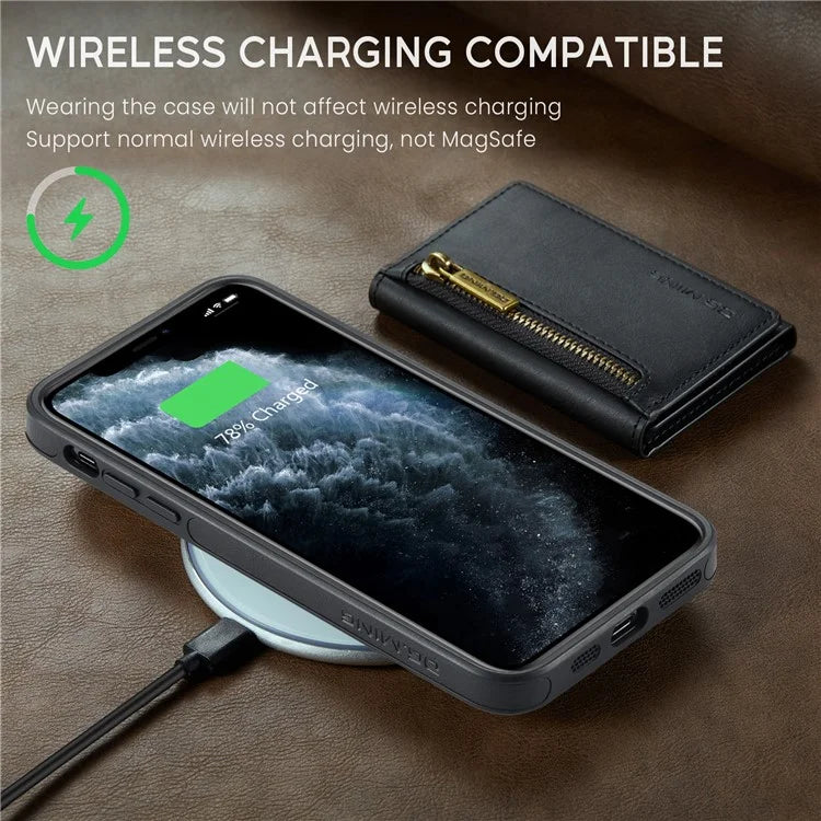 DG.MING M5 Series For iPhone 11 Pro Max Leather Case Detachable Magnetic Wallet