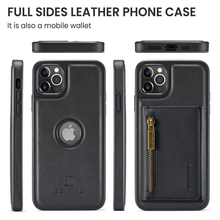 DG.MING M5 Series For iPhone 11 Pro Max Leather Case Detachable Magnetic Wallet