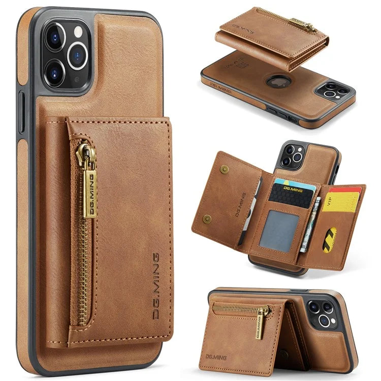 DG.MING M5 Series For iPhone 11 Pro Max Leather Case Detachable Magnetic Wallet