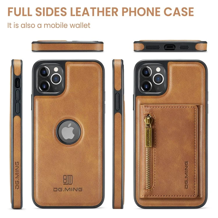DG.MING M5 Series For iPhone 11 Pro Max Leather Case Detachable Magnetic Wallet