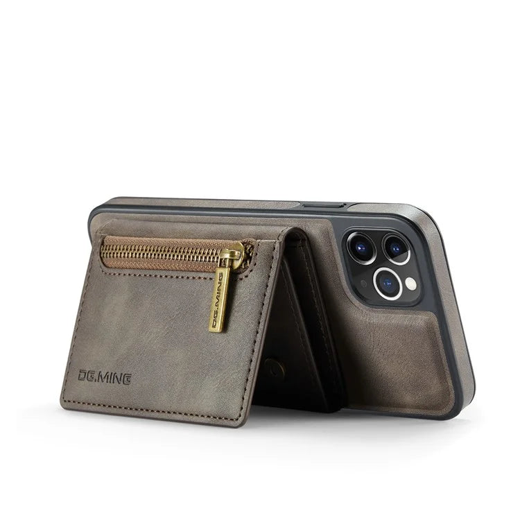 DG.MING M5 Series For iPhone 11 Pro Max Leather Case Detachable Magnetic Wallet