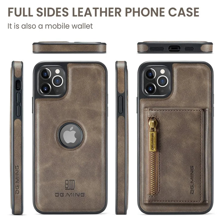 DG.MING M5 Series For iPhone 11 Pro Max Leather Case Detachable Magnetic Wallet