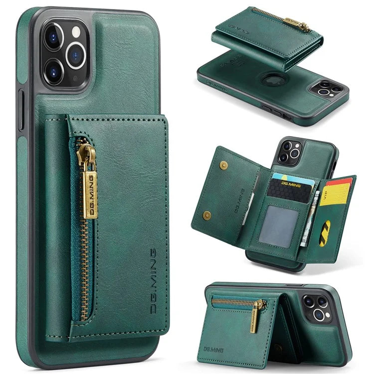 DG.MING M5 Series For iPhone 11 Pro Max Leather Case Detachable Magnetic Wallet