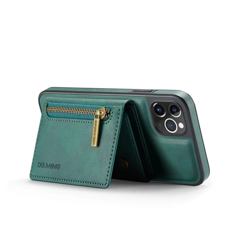 DG.MING M5 Series For iPhone 11 Pro Max Leather Case Detachable Magnetic Wallet
