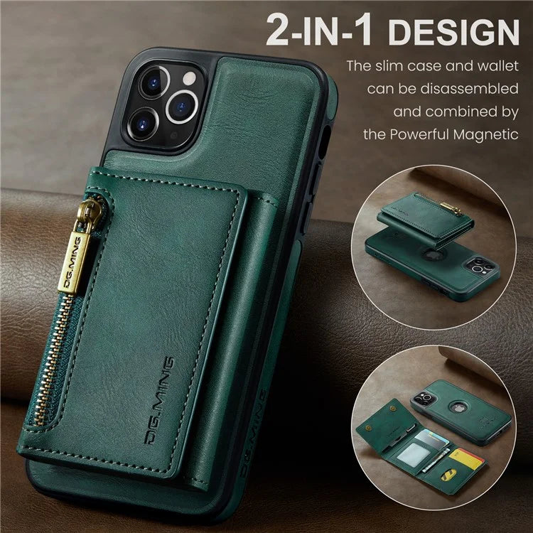 DG.MING M5 Series For iPhone 11 Pro Max Leather Case Detachable Magnetic Wallet