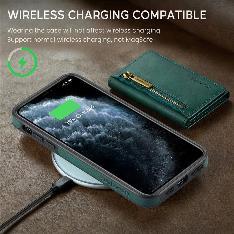 DG.MING M5 Series For iPhone 11 Pro Max Leather Case Detachable Magnetic Wallet