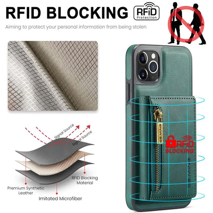 DG.MING M5 Series For iPhone 11 Pro Max Leather Case Detachable Magnetic Wallet