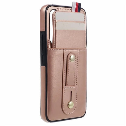 For Samsung Galaxy A14 5G / A14 4G Cell Phone Case Retro PU Leather Cover with Hidden Card Holder