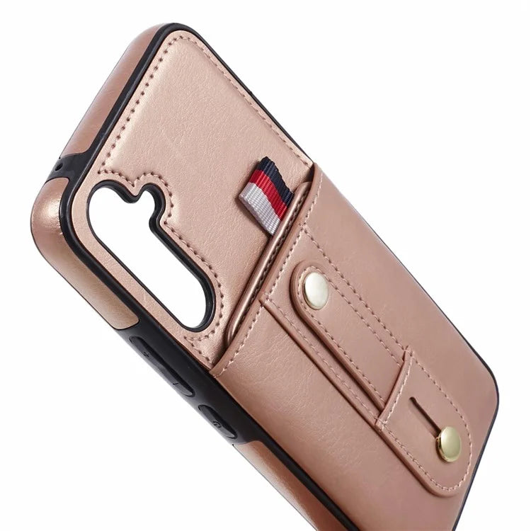 For Samsung Galaxy A14 5G / A14 4G Cell Phone Case Retro PU Leather Cover with Hidden Card Holder