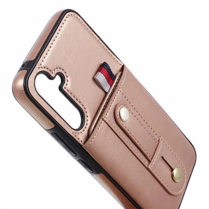 For Samsung Galaxy A14 5G / A14 4G Cell Phone Case Retro PU Leather Cover with Hidden Card Holder