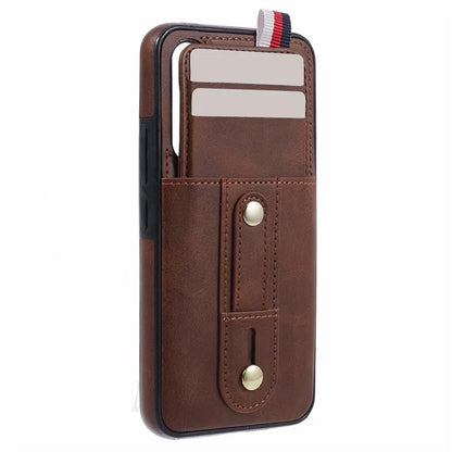 For Samsung Galaxy A14 5G / A14 4G Cell Phone Case Retro PU Leather Cover with Hidden Card Holder