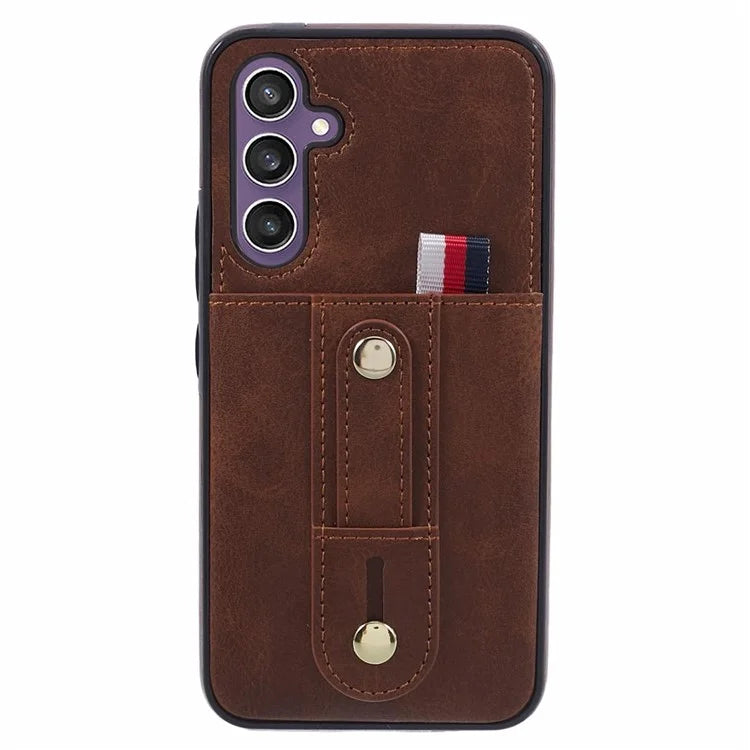 For Samsung Galaxy A14 5G / A14 4G Cell Phone Case Retro PU Leather Cover with Hidden Card Holder