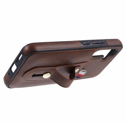 For Samsung Galaxy A14 5G / A14 4G Cell Phone Case Retro PU Leather Cover with Hidden Card Holder
