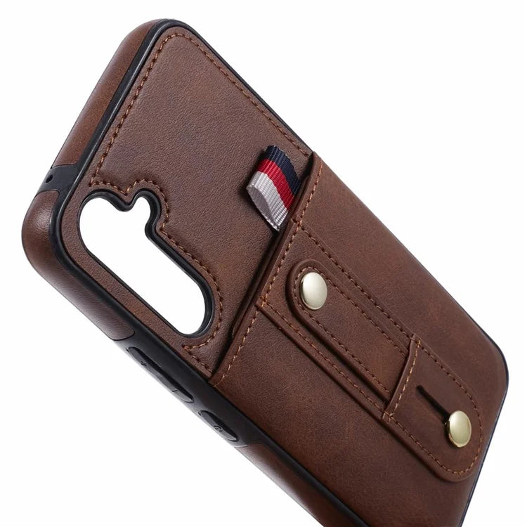 For Samsung Galaxy A14 5G / A14 4G Cell Phone Case Retro PU Leather Cover with Hidden Card Holder