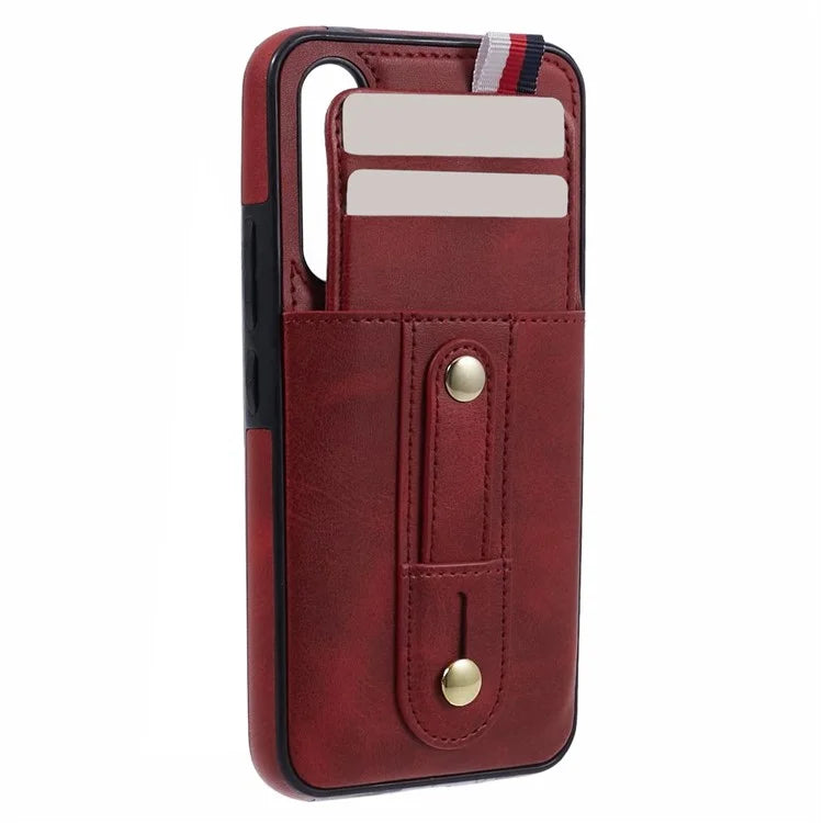 For Samsung Galaxy A14 5G / A14 4G Cell Phone Case Retro PU Leather Cover with Hidden Card Holder