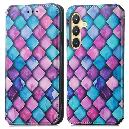 CASENEO 001 Series for Samsung Galaxy S24+ Leather Case RFID Blocking Phone Wallet Cover