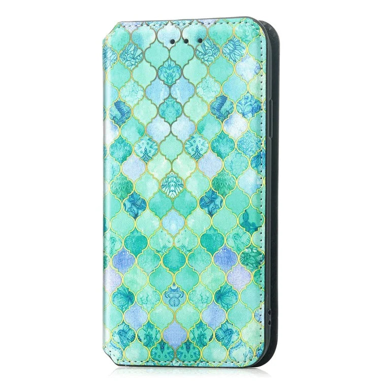 CASENEO 001 Series for Samsung Galaxy S24+ Leather Case RFID Blocking Phone Wallet Cover