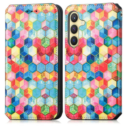 CASENEO 001 Series for Samsung Galaxy S24+ Leather Case RFID Blocking Phone Wallet Cover