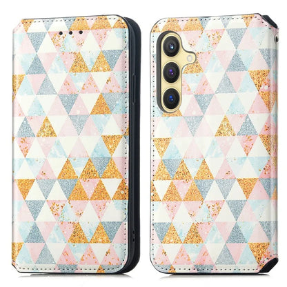 CASENEO 001 Series for Samsung Galaxy S24+ Leather Case RFID Blocking Phone Wallet Cover