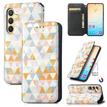 CASENEO 001 Series for Samsung Galaxy S24+ Leather Case RFID Blocking Phone Wallet Cover