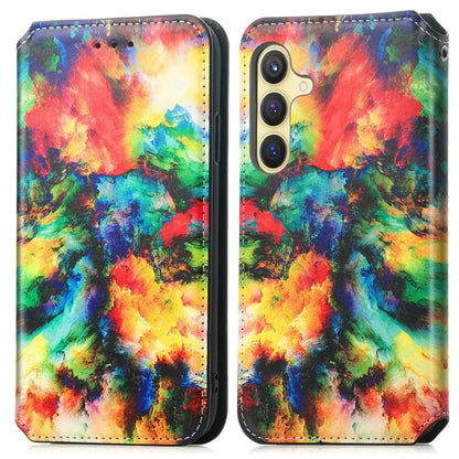 CASENEO 001 Series for Samsung Galaxy S24+ Leather Case RFID Blocking Phone Wallet Cover