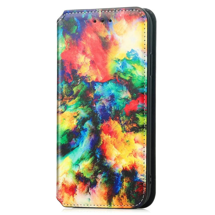 CASENEO 001 Series for Samsung Galaxy S24+ Leather Case RFID Blocking Phone Wallet Cover