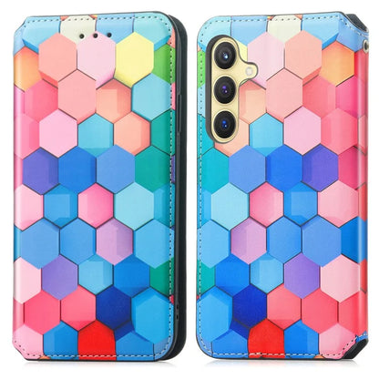 CASENEO 001 Series for Samsung Galaxy S24+ Leather Case RFID Blocking Phone Wallet Cover
