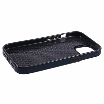 For iPhone 13 6.1 inch Case Retro PU Leather+TPU Kickstand Phone Cover with Card Slots