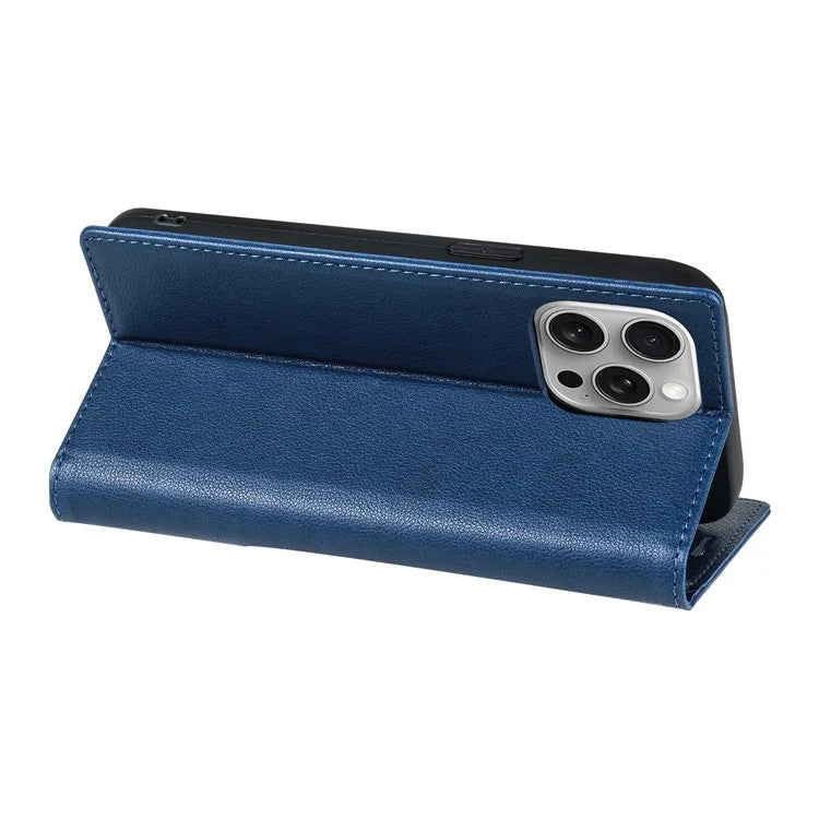 BKS-001 For iPhone 14 Pro Max Magnetic Case PU Leather Phone Stand Cover