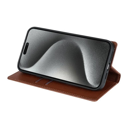 BKS-001 For iPhone 15 Pro Max Case Wallet Stand PU Leather Phone Protector