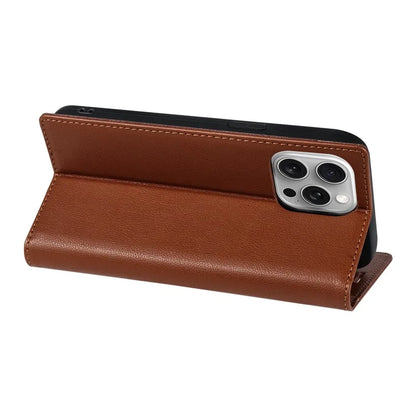BKS-001 For iPhone 15 Pro Max Case Wallet Stand PU Leather Phone Protector