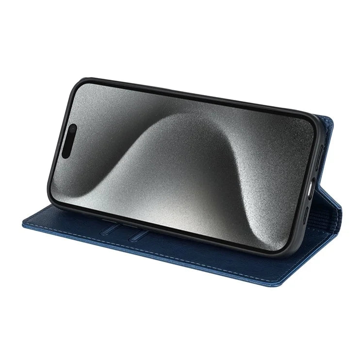 BKS-001 For iPhone 14 Pro Case Anti-drop PU Leather+TPU Phone Stand Cover
