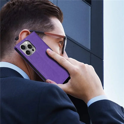 BKS-001 For iPhone 14 Pro Case Anti-drop PU Leather+TPU Phone Stand Cover