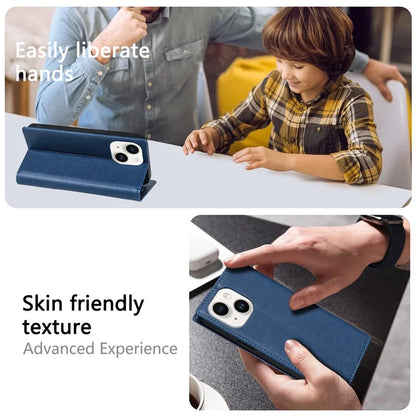 BKS-001 For iPhone 14 Magnetic Case Anti-drop PU Leather Stand Card Holder Cover