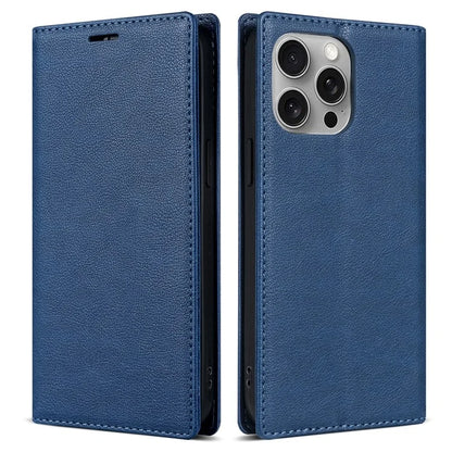 BKS-001 For iPhone 13 Pro 6.1 inch Case PU Leather+TPU Phone Wallet Cover with Magnetic Closure