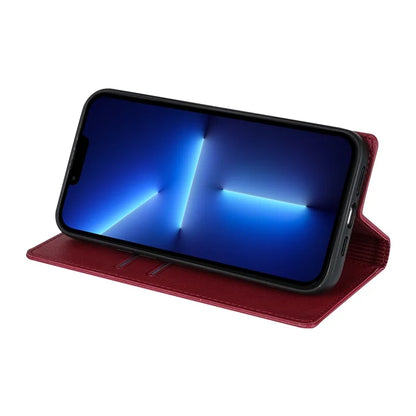 BKS-001 For iPhone 13 Pro 6.1 inch Case PU Leather+TPU Phone Wallet Cover with Magnetic Closure