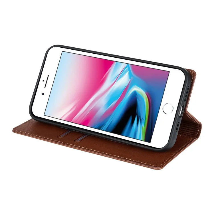 BKS-001 For iPhone 7 4.7 inch / 8 4.7 inch / SE (2022) / SE (2020) Magnetic Phone Case Leather Stand Wallet Cover