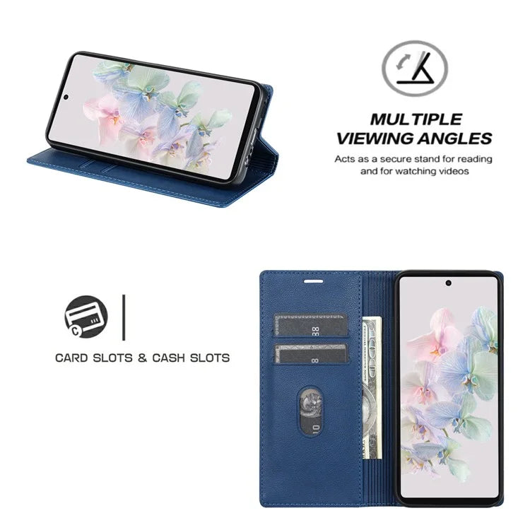 BKS-001 For Google Pixel 8 Pro Case Leather Card Slots Wallet Phone Cover